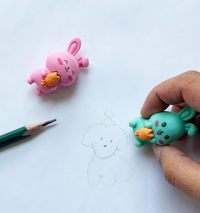 36 Pcs Pencil Eraser Set, 3D Cute Erasers - Image 3