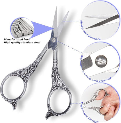 BIHRTC Embroidery Sewing Scissors Stainless Steel - Image 3