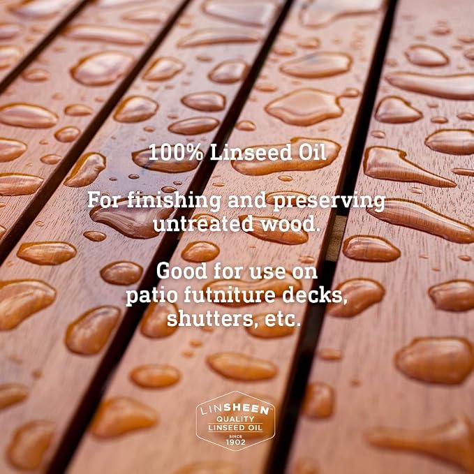 Raw Linseed Oil – Flaxseed Wood Treatment Conditioner to Rejuvenate, Restore - Image 4