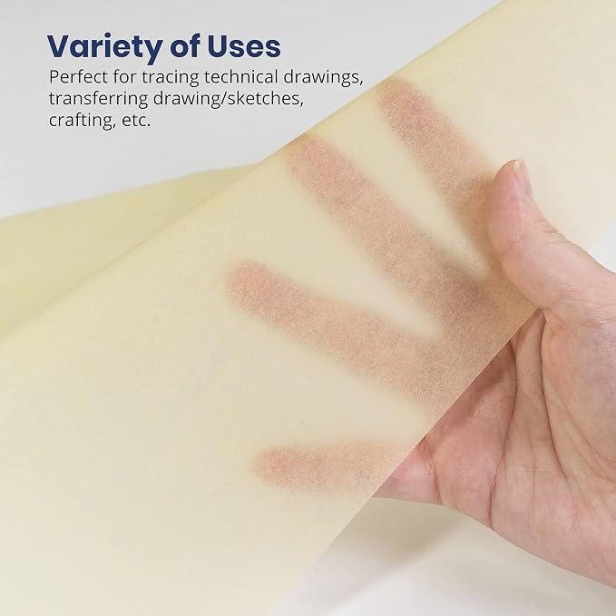 Pacific Arc Tracing Paper Roll, 24 Inch x 20 Yard Roll - Image 4