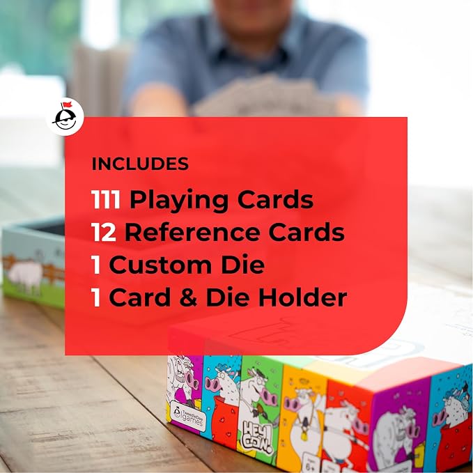 Hey Cow! - Family Card Game for Kids and Adults - Fun Farm-Themed Strategy Game - Image 4