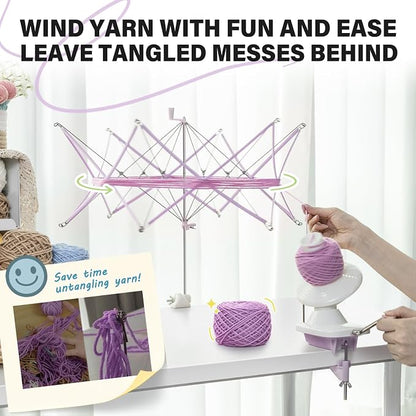 INMAKER Yarn Winder and Swift, Ball Winder and Swift Combo - Image 2