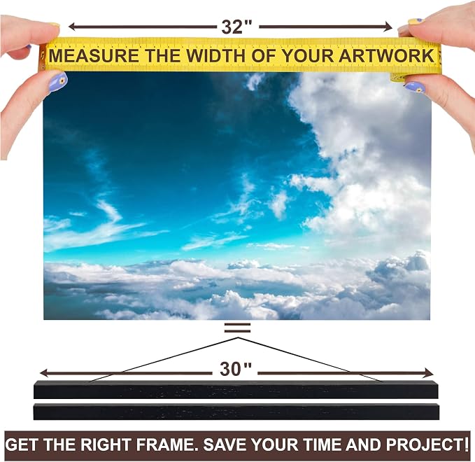 DACRI HOME 32" Wide Magnetic Poster Hanger Frame - Image 3