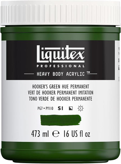 Liquitex Professional Heavy Body Acrylic Paint, 16-oz Pot, Hookers Green Hue by Liquitex
