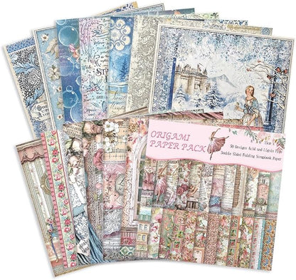 Origami Paper Kit 50 Sheets 70GSM 6 Inch Square Double Sided Color 50 Vivid - Image 3
