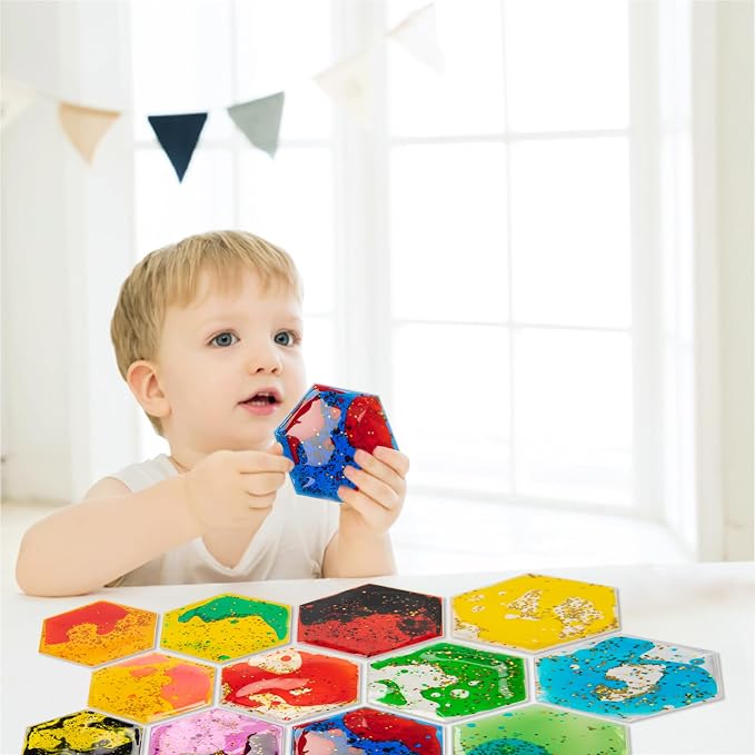 Art3d Hexagon Sensory Fidget Liquid Motion Tiles - Image 2