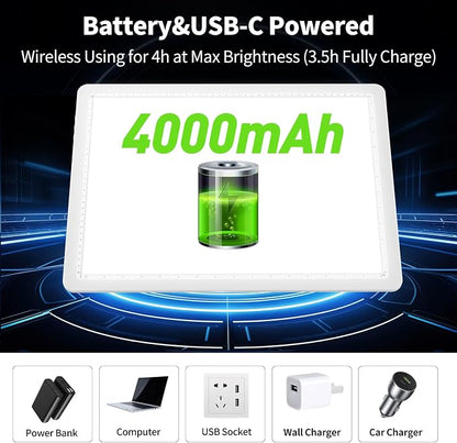 Phylosal Rechargeable A3 LED Light Pad - Image 3