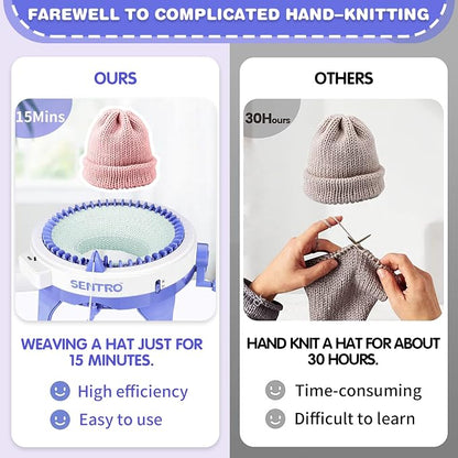 SENTRO Knitting Machines 48 Needles, Smart Knitting Crochet Machine, Knitting - Image 4
