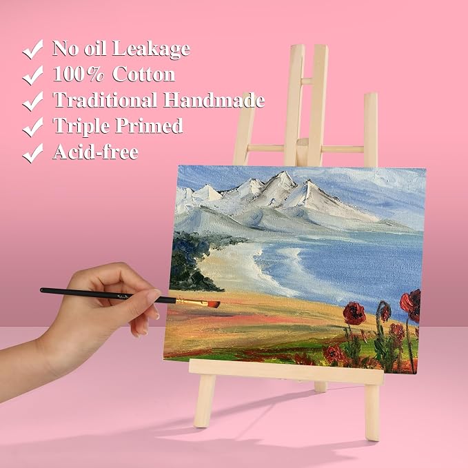 ESRICH Canvases for Painting 8x10In, 14 Pack Blank Canvas Boards Bulk - Image 4