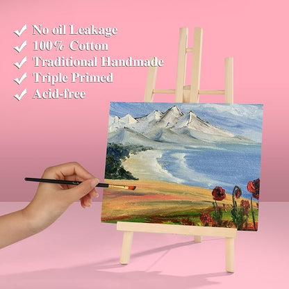 ESRICH Canvases for Painting 8x10In, 14 Pack Blank Canvas Boards Bulk - Image 4