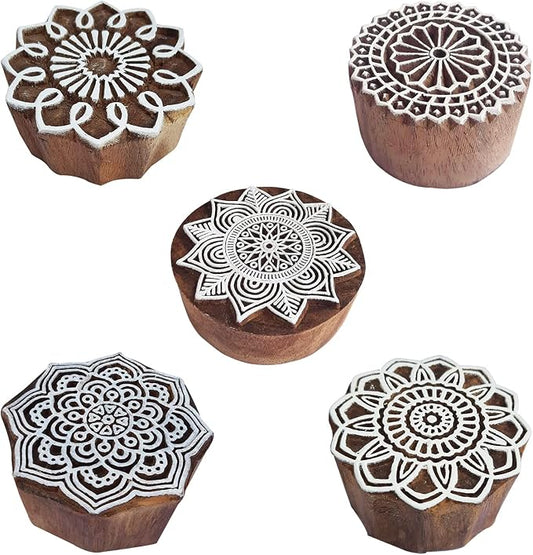 Royal Kraft Mandala Wooden Printing Stamps by RoyalKraft