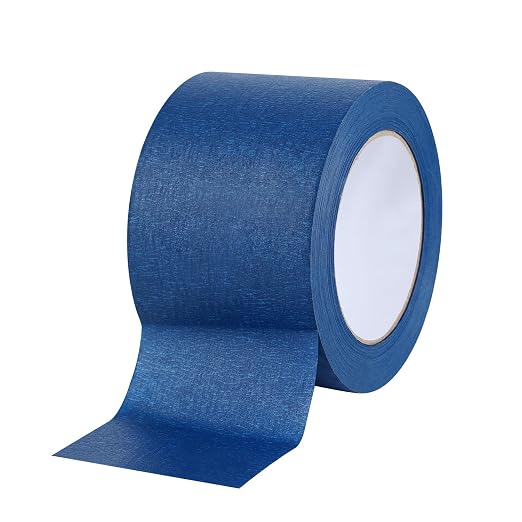 Lichamp Wide Masking Tape 3 inches, 1 Pack Blue Painters Tape Blue Masking Paper by Lichamp
