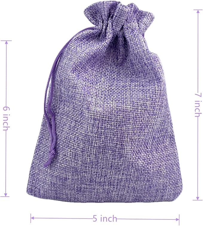 Palmhomee Pack of 25 Burlap Gift Bags - Image 3