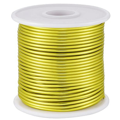 12 Gauge Yellow Green Aluminum Craft Wire by OZXCHIXU