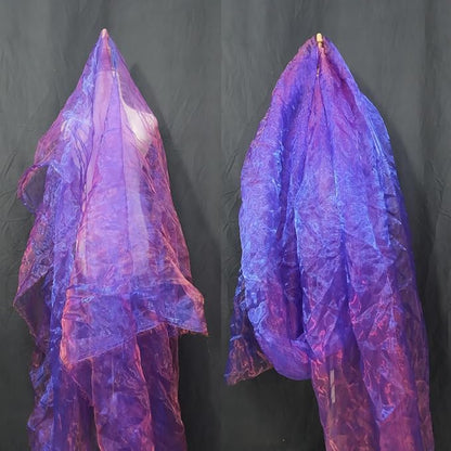 Two-Tone Iridescent Holographic Organza Fabric - Image 2