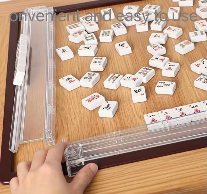 Mahjong All-in-One Tile Rack & Pusher, Enhanced Mah Jongg Tile Holders Set of - Image 6