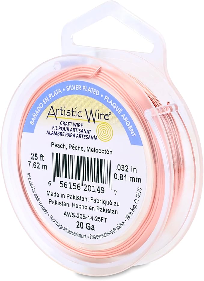 Artistic Wire, 20 Gauge Silver Plated Tarnish Resistant Colored Copper Craft by ArtisticWire