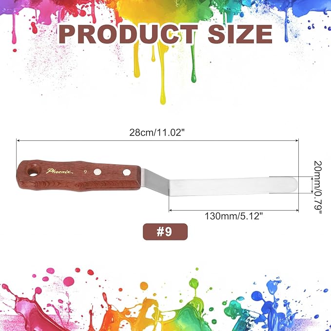 MECCANIXITY Pack of 1 Large Palette Knife No.9, Oil Acrylic Painting Canvas - Image 2