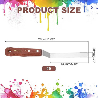 MECCANIXITY Pack of 1 Large Palette Knife No.9, Oil Acrylic Painting Canvas - Image 2