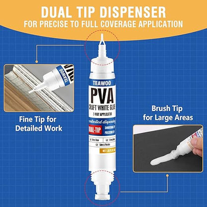 Book Repair & Binding Glue Kit – 8.5 Oz + 2×1.35 Oz Acid-Free PVA Adhesive – - Image 6