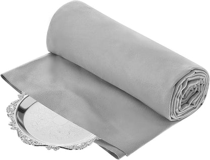 Jecery 1.1 Yard Anti Tarnish Silver Cloth by the Yard, Luxury Jewelry Silver by Jecery