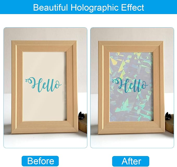 PATIKIL 11.7x8.3" Holographic Sticker Paper, 10Sheets A4 Polypropylene - Image 4