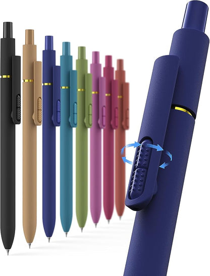 8 Pcs Gel Ink Pens, 0.7mm Fine Point by Unknown