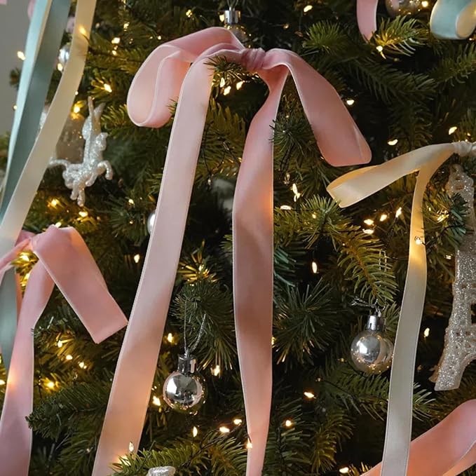 15 Yards Velvet Ribbon 1-1/2 Inch Single Face Pink Velvet Ribbon Spool Prefect - Image 3