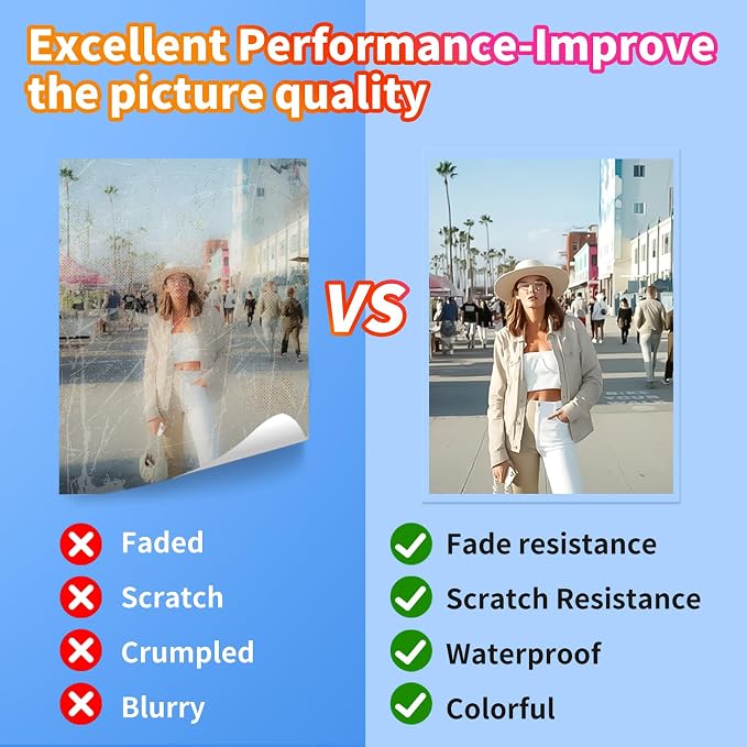 Uinkit 4Mil Thicker Single-Sided Self-Adhesive Laminating Sheets, Office & Home - Image 6
