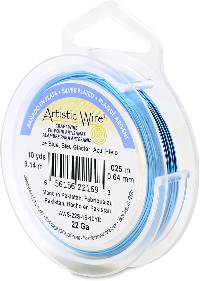 Artistic Wire, 22 Gauge Silver Plated Tarnish Resistant Colored Copper Craft by ArtisticWire