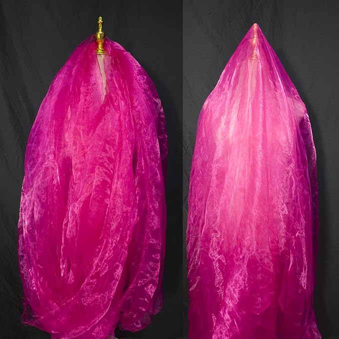 Two-Tone Iridescent Holographic Organza Fabric by Unknown