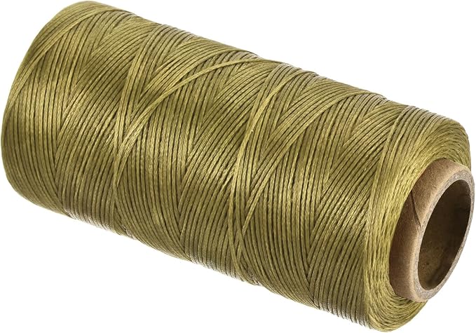 MECCANIXITY Waxed Thread, 284 Yard 0.8mm 150D Flat Wax Thread Polyester Waxed by MECCANIXITY