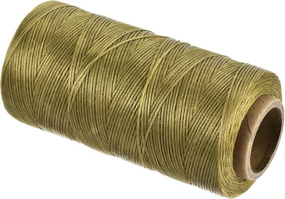 MECCANIXITY Waxed Thread, 284 Yard 0.8mm 150D Flat Wax Thread Polyester Waxed by MECCANIXITY