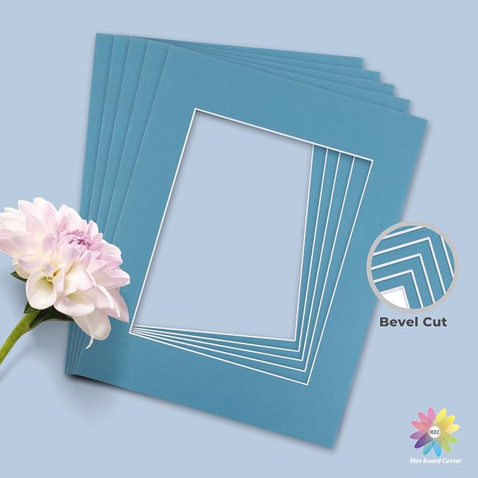 Mat Board Center, 11x14 for 8x10 Dynamic Blue Color Mats - Image 5