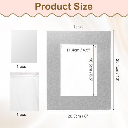 uxcell Picture Mats, 8 x 10 Mat Board Center - Image 2