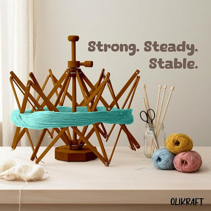 Olikraft Wooden Yarn Swift - Image 4