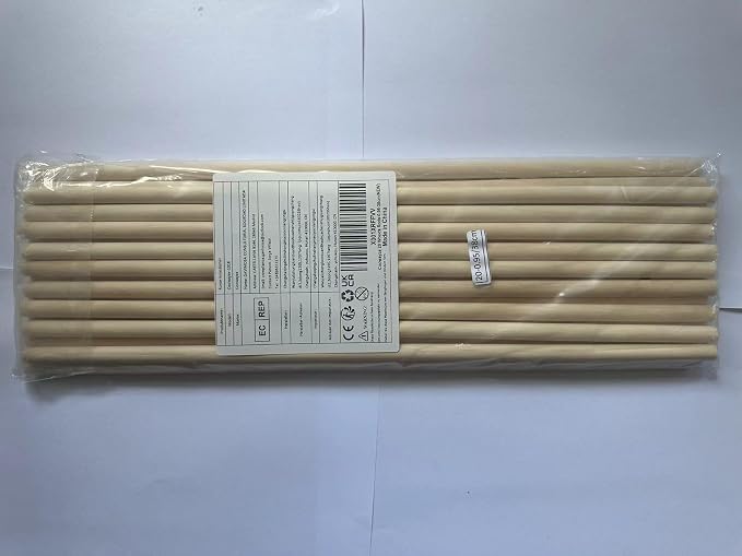 Wooden Dowels Round Wood Dowel Rods 3/8 x 15 Inch, Unfinished Hardwood Sticks - Image 8