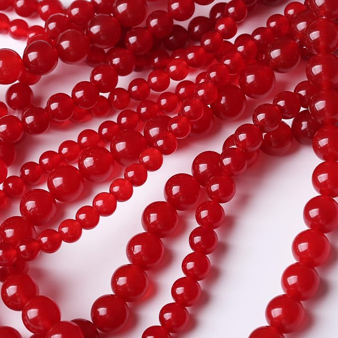 32PCS 12MM Red Chalcedony Beads Energy Healing Beads - Image 4