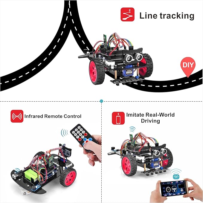 OSOYOO Smart Robot Car kit for Arduino to Learn Programming and Get Hands on - Image 4