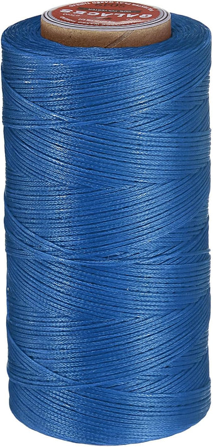 uxcell Flat Leather Sewing Waxed Thread, 270m / 295 Yards Polyester Wax String by uxcell