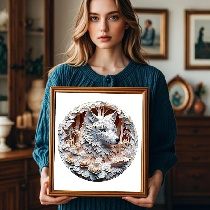 Wooden Puzzles Adults, 3D Wolf Wooden Puzzles 200 Pieces, Unique Animal Shaped - Image 5