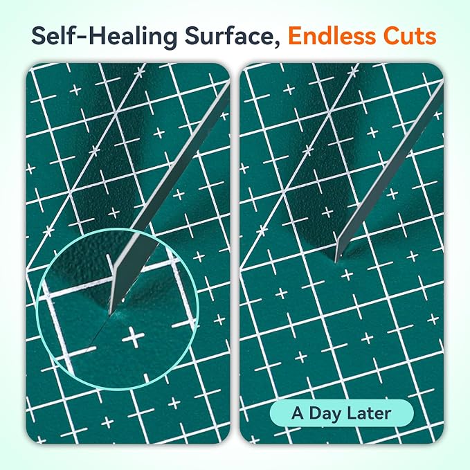 HTVRONT 5 Packs Self Healing Cutting Mat- 12" x 18” Double-Sided Cutting Mats - Image 2