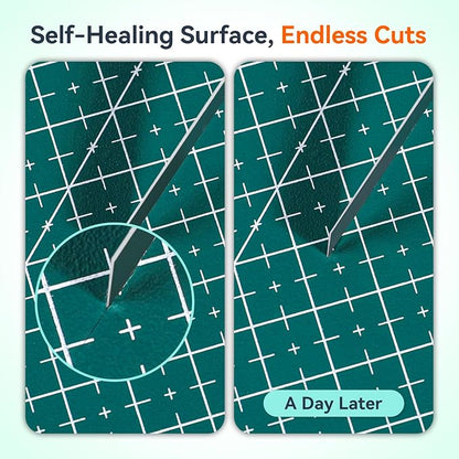 HTVRONT 5 Packs Self Healing Cutting Mat- 12" x 18” Double-Sided Cutting Mats - Image 2