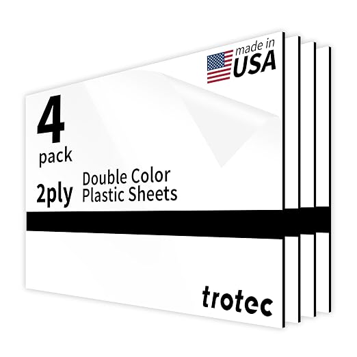 Trotec TroLase | 12"x20"x1/16", Guillotine | Made in USA by TrotecEngravingSupplies