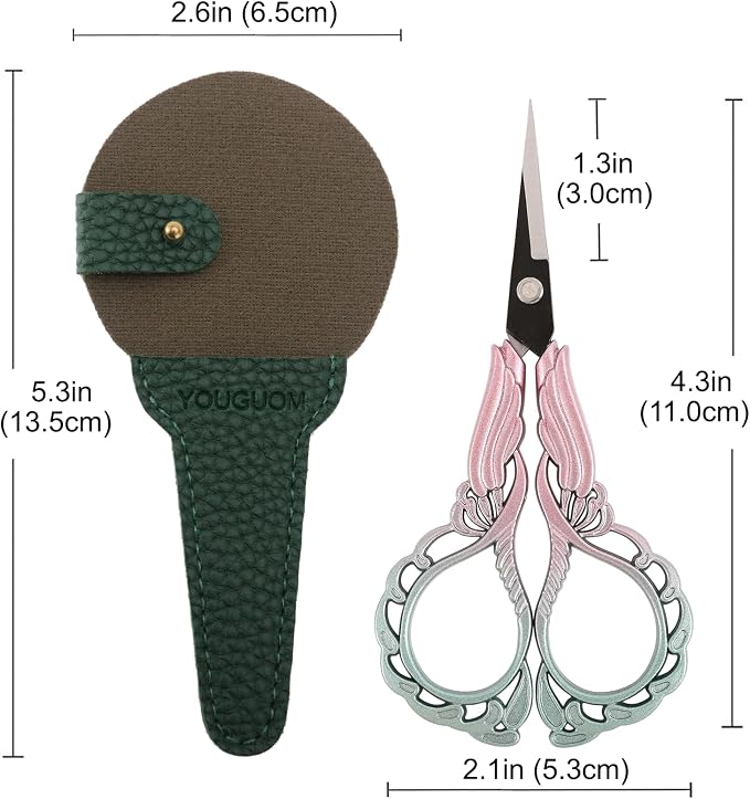 Sharp Detail Scissors with Case Embroidery Sewing Crafting Scissor - Image 6