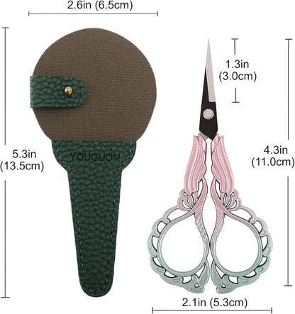 Sharp Detail Scissors with Case Embroidery Sewing Crafting Scissor - Image 6