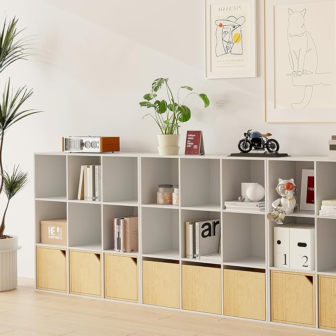 Wooden 9-Cube Storage Organizer - Image 2