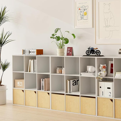 Wooden 9-Cube Storage Organizer - Image 2