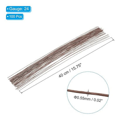 PATIKIL 24 Gauge 16" Floral Stem Wire - Image 2