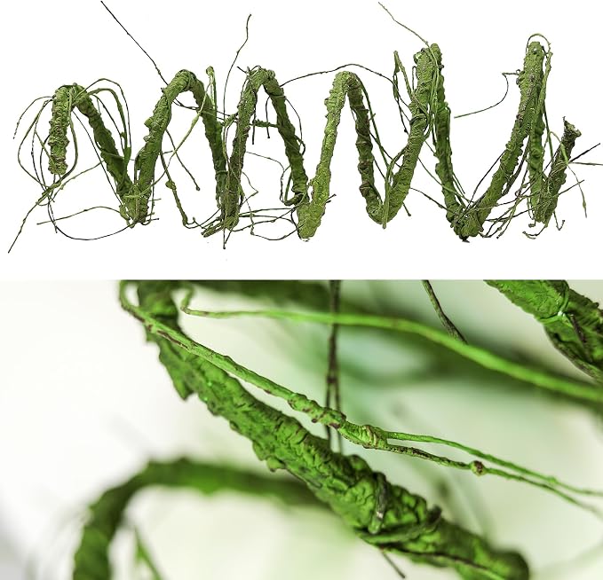 118 inch Medium Malleable Artificial Green Tree Branches Grapevine Garland Fake by CONGZHANHH